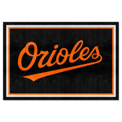 Baltimore Orioles 5ft. x 8 ft. Plush Area Rug "Orioles" Logo - Baltimore Orioles