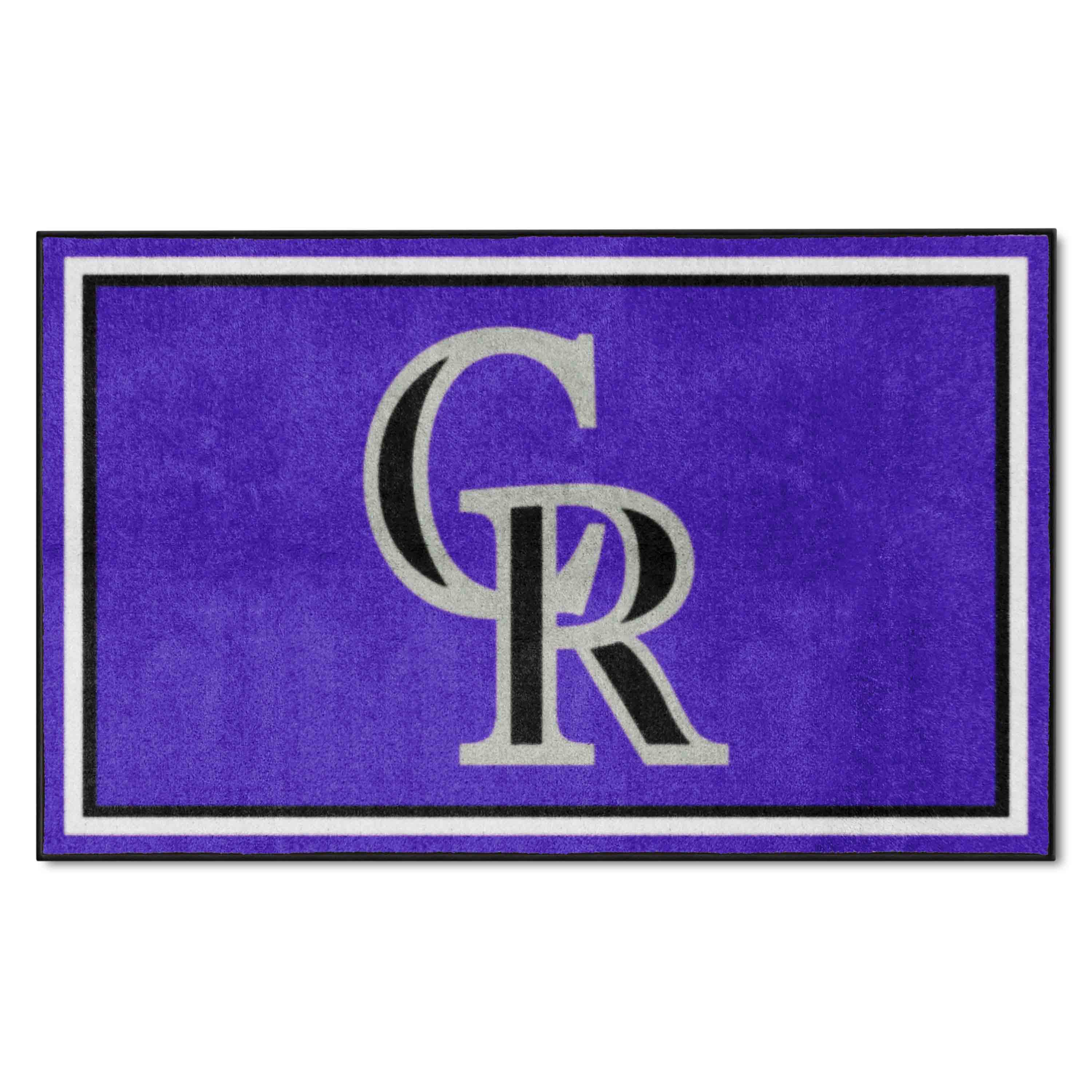 Colorado Rockies 4ft. x 6ft. Plush Area Rug - Colorado Rockies