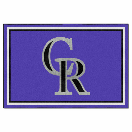 Colorado Rockies 5ft. x 8 ft. Plush Area Rug - Colorado Rockies