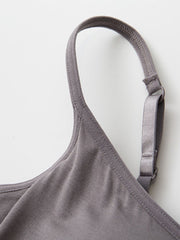 Full Size Adjustable Strap Modal Cami with Bra Trendsi