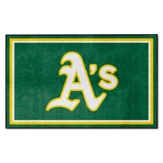 Oakland Athletics 4ft. x 6ft. Plush Area Rug