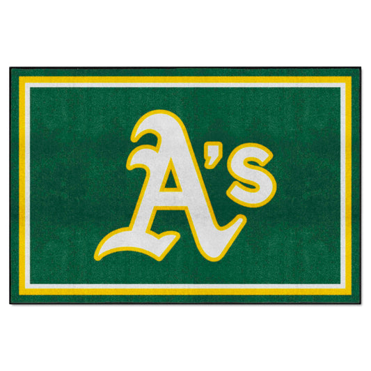 Oakland Athletics 5ft. x 8 ft. Plush Area Rug - Oakland Athletics