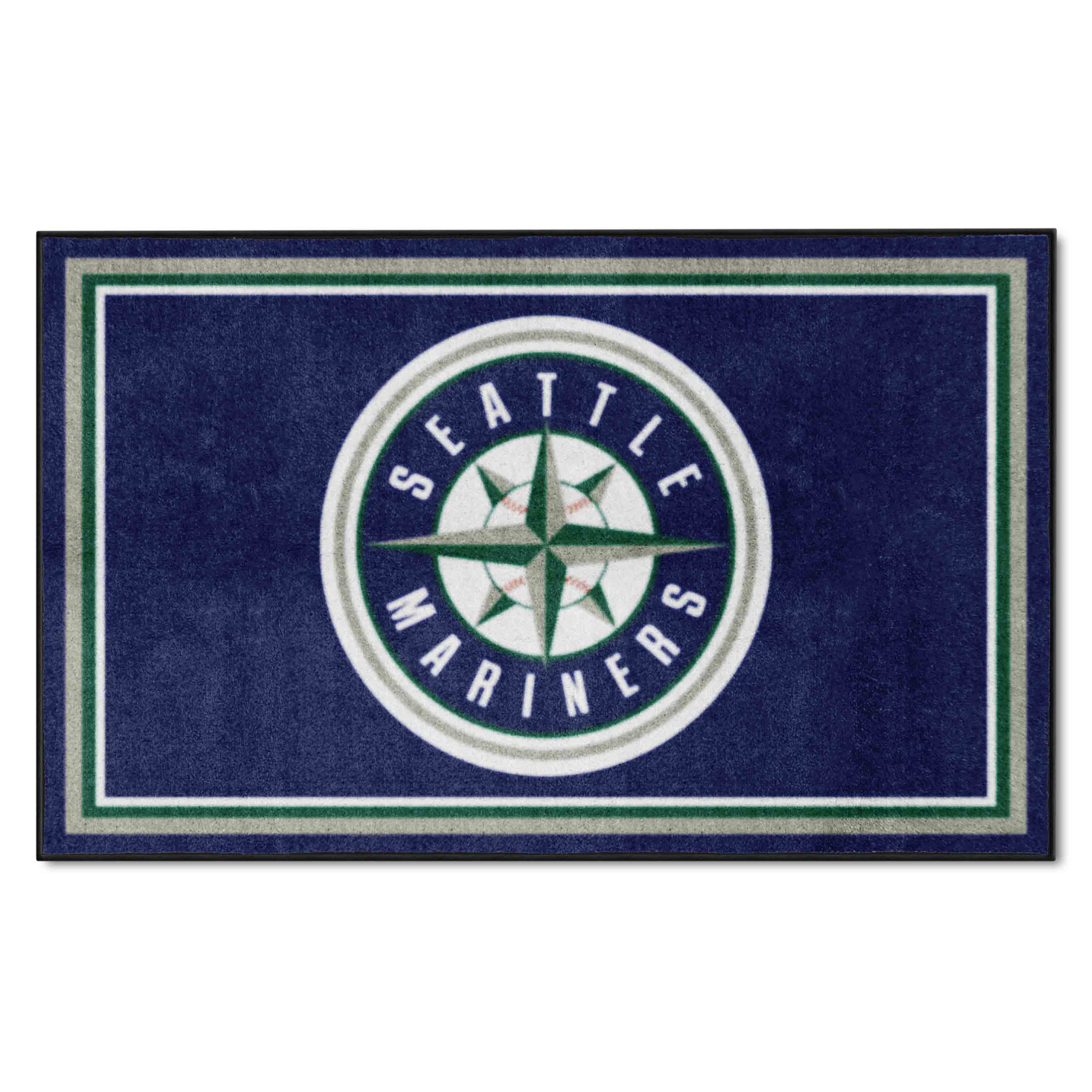 Seattle Mariners 4ft. x 6ft. Plush Area Rug