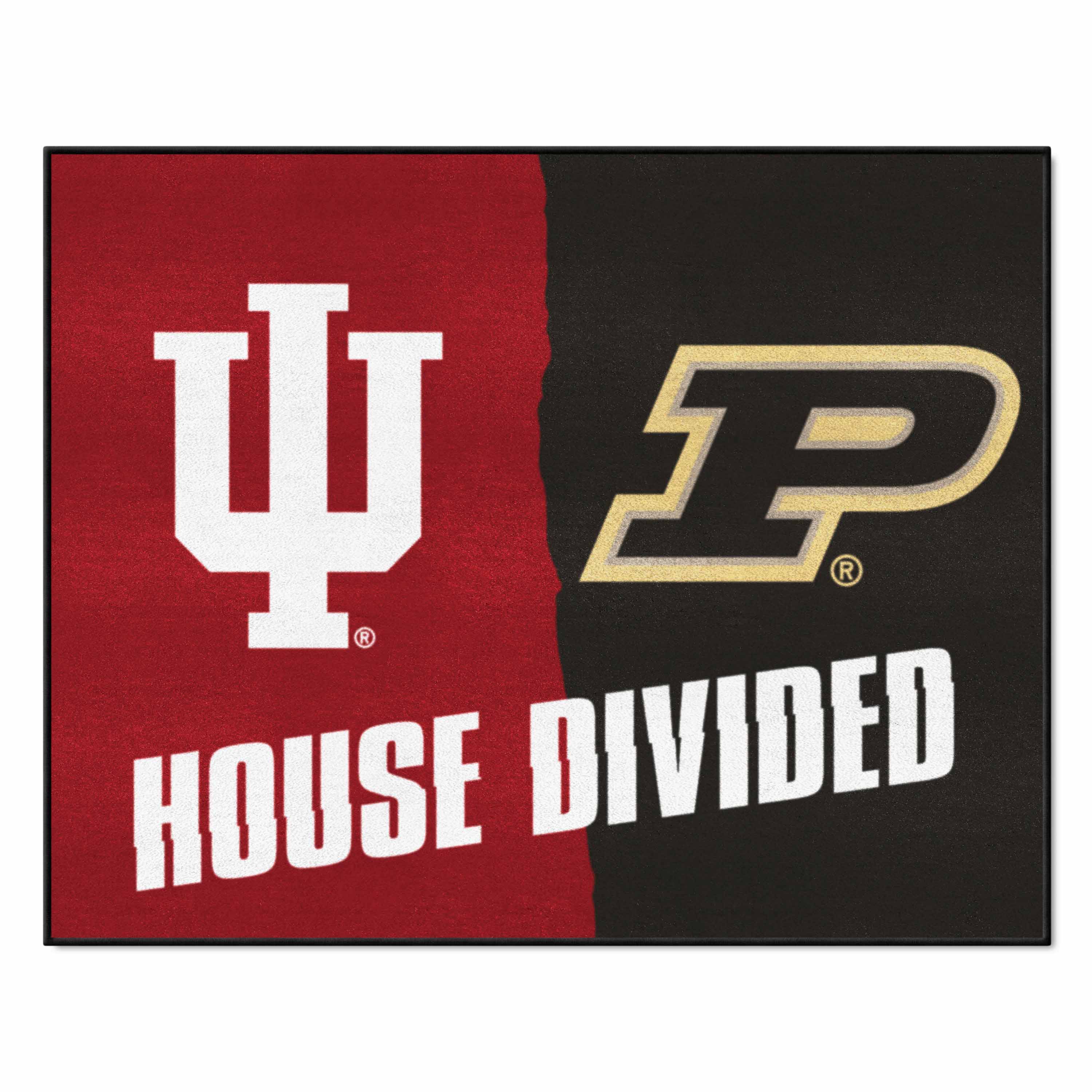 Indiana / Purdue House Divided Rug - 34 in. x 42.5 in.