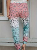 Drawstring Leopard Pants with Pockets - Trendsi