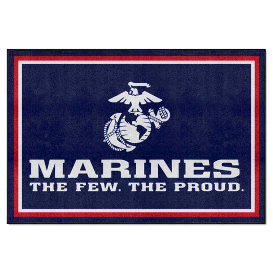 U.S. Marines 5ft. x 8 ft. Plush Area Rug