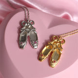 Copper Ballet Shoe Pendant Necklace - Flyclothing LLC