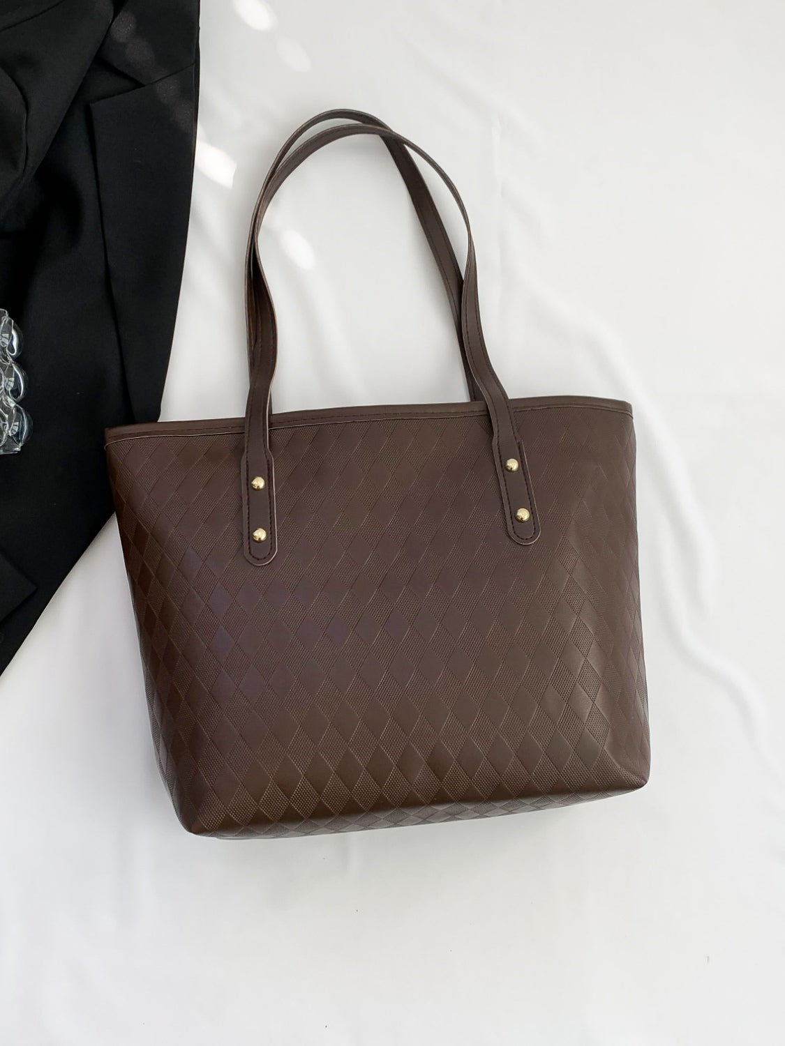 PU Leather Large Tote Bag Trendsi