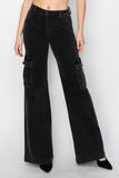 Risen Full Size High Rise Wide Leg Cargo Jeans - Trendsi