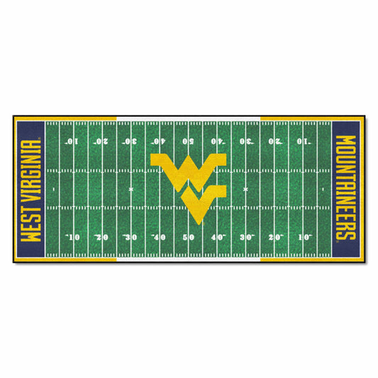 West Virginia Mountaineers Field Runner Mat - 30in. x 72in.