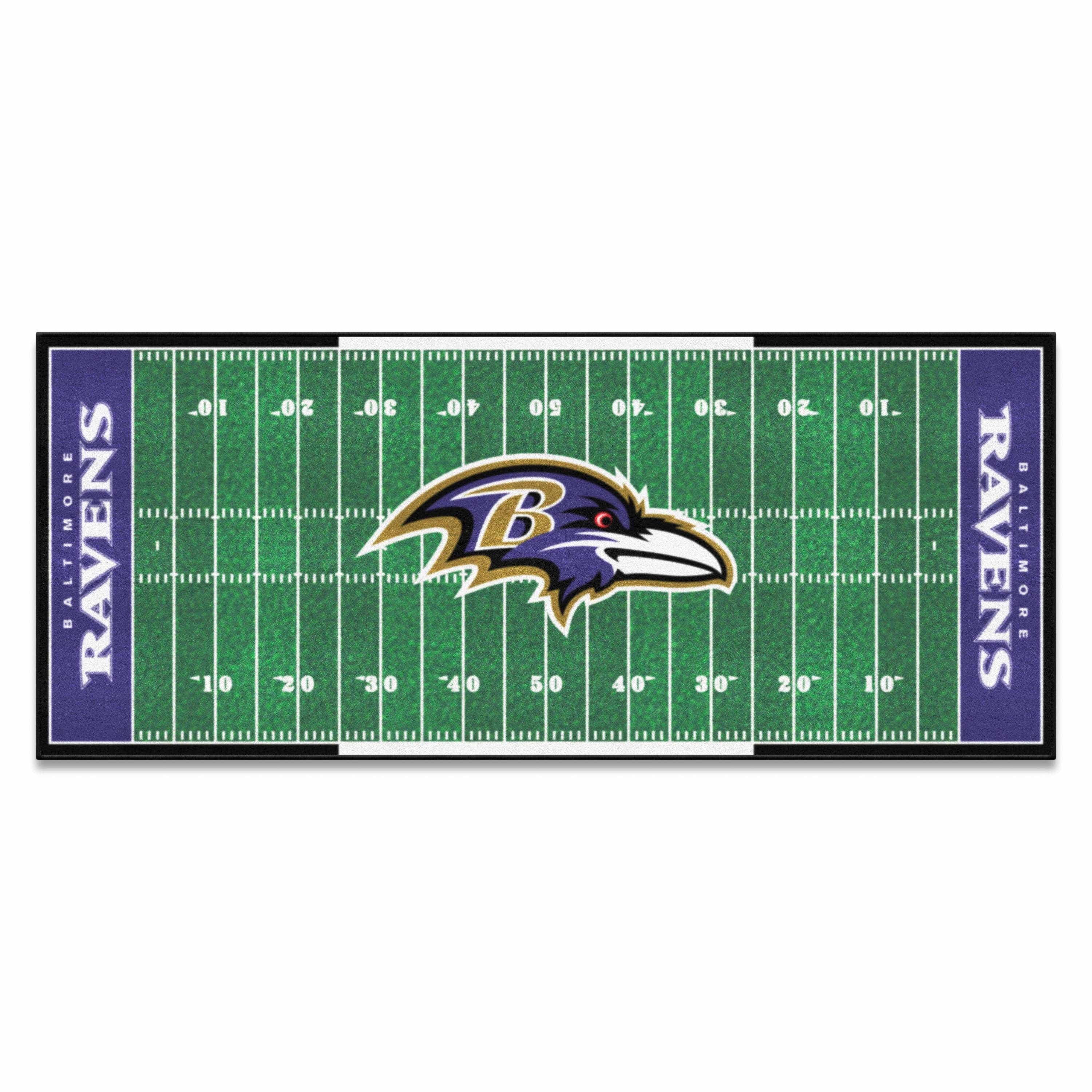 Baltimore Ravens Field Runner Mat - 30in. x 72in. - Baltimore Ravens