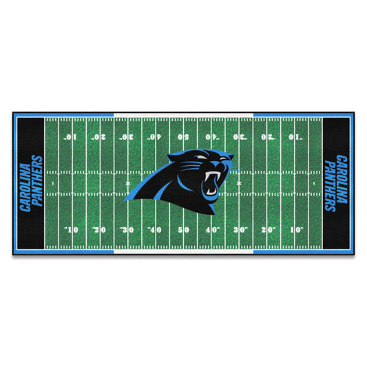 Carolina Panthers Field Runner Mat - 30in. x 72in. - Carolina Panthers