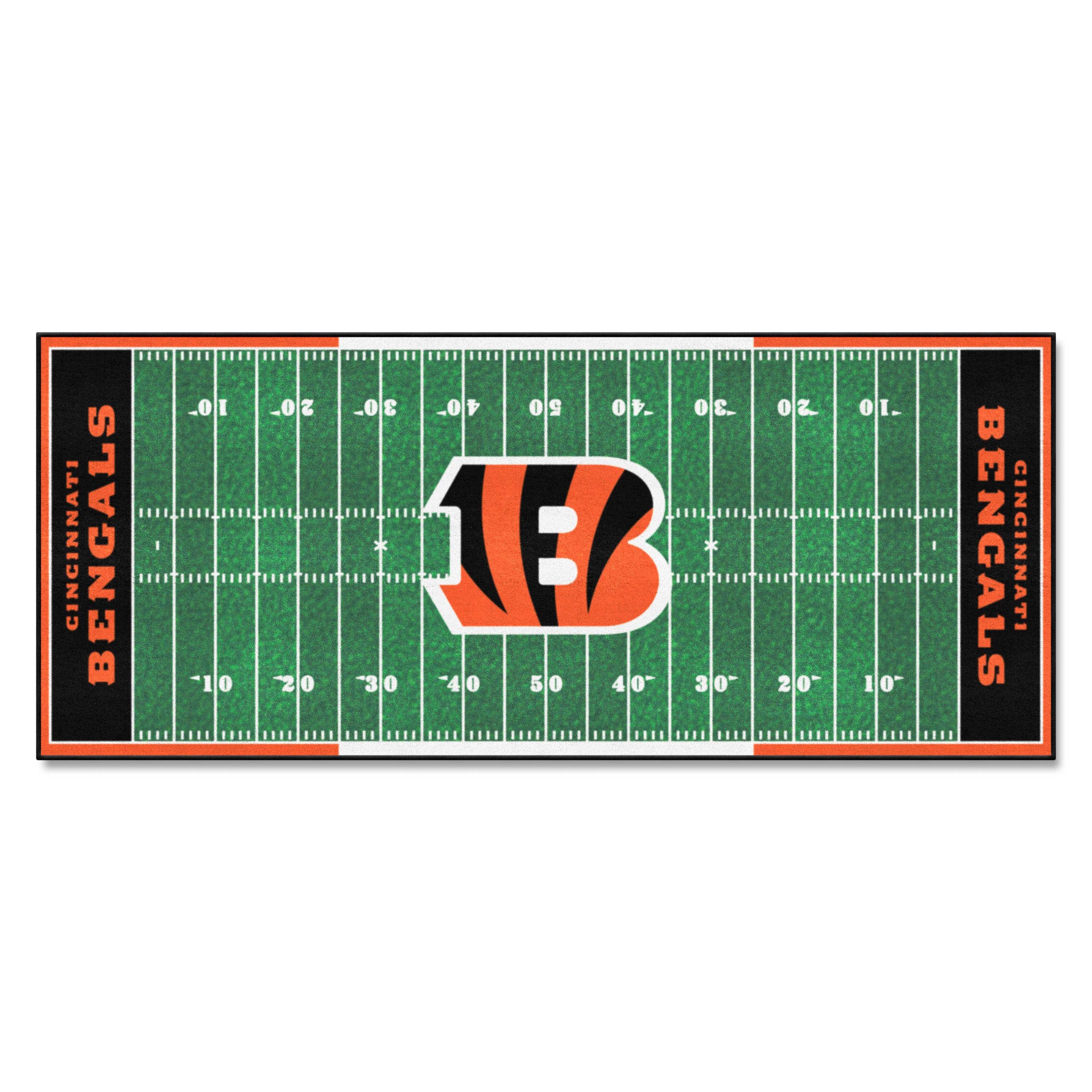 Cincinnati Bengals Field Runner Mat - 30in. x 72in. - Cincinnati Bengals