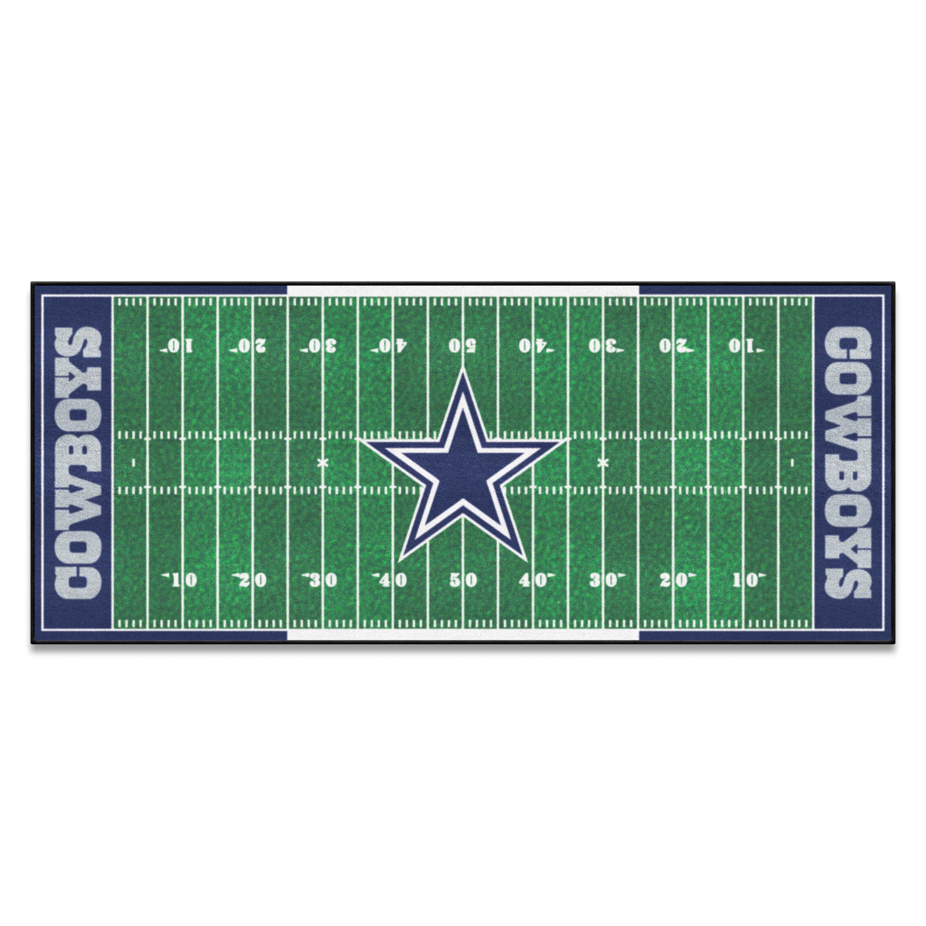 Dallas Cowboys Field Runner Mat - 30in. x 72in. - Dallas Cowboys