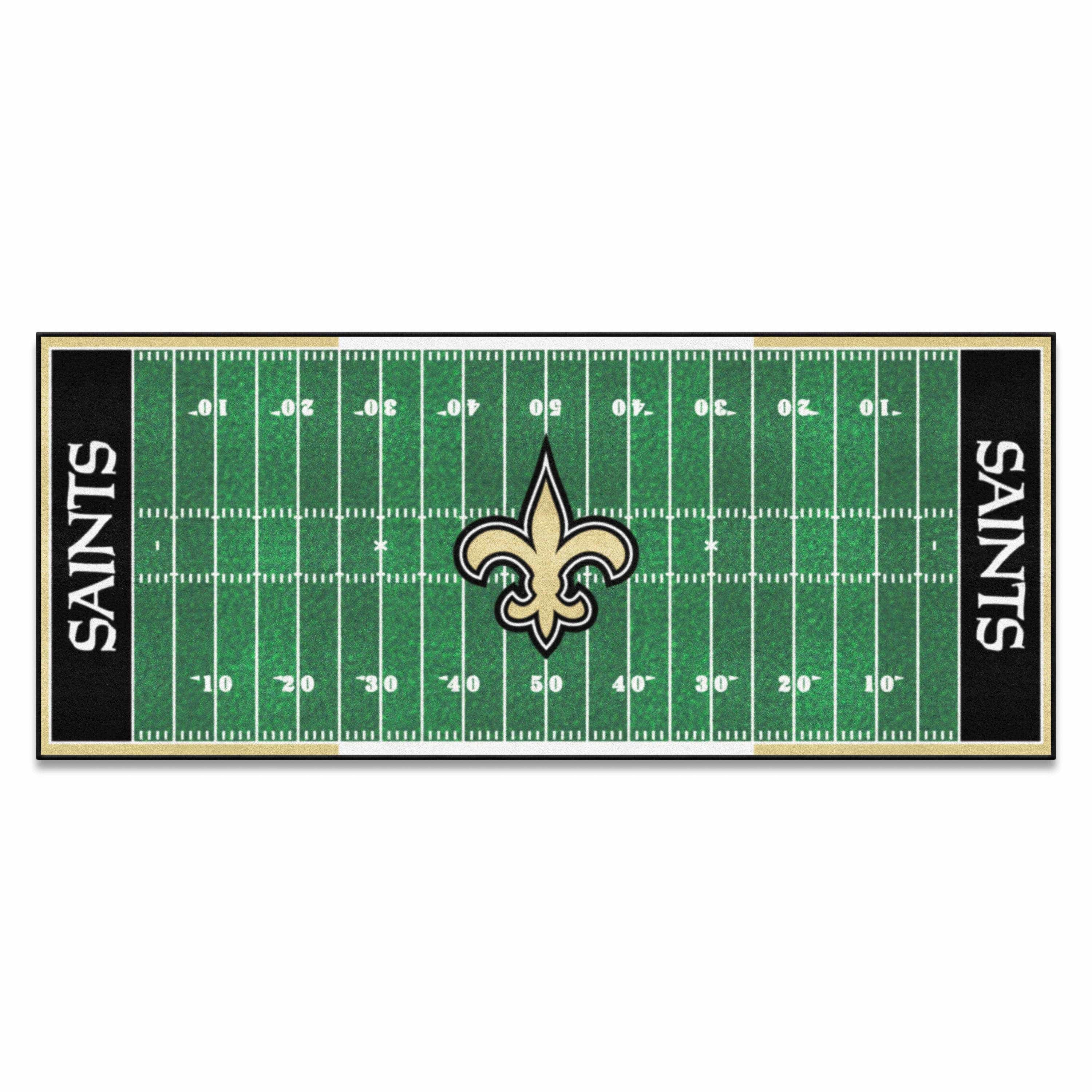 New Orleans Saints Field Runner Mat - 30in. x 72in. - New Orleans Saints