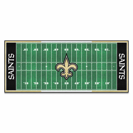 New Orleans Saints Field Runner Mat - 30in. x 72in. - New Orleans Saints