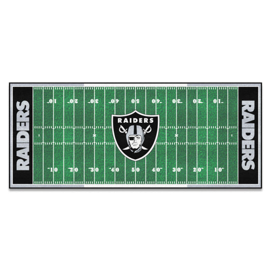 Las Vegas Raiders Field Runner Mat - 30in. x 72in.