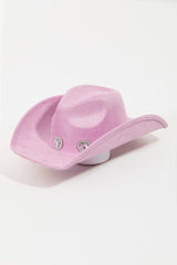 Fame Rhinestone Pave Heart Cowboy Hat Trendsi