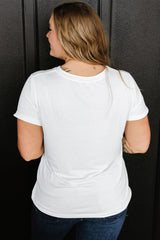 Full Size Round Neck Short Sleeve T-Shirt - Trendsi