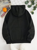 Drawstring Dropped Shoulder Hoodie - Flyclothing LLC