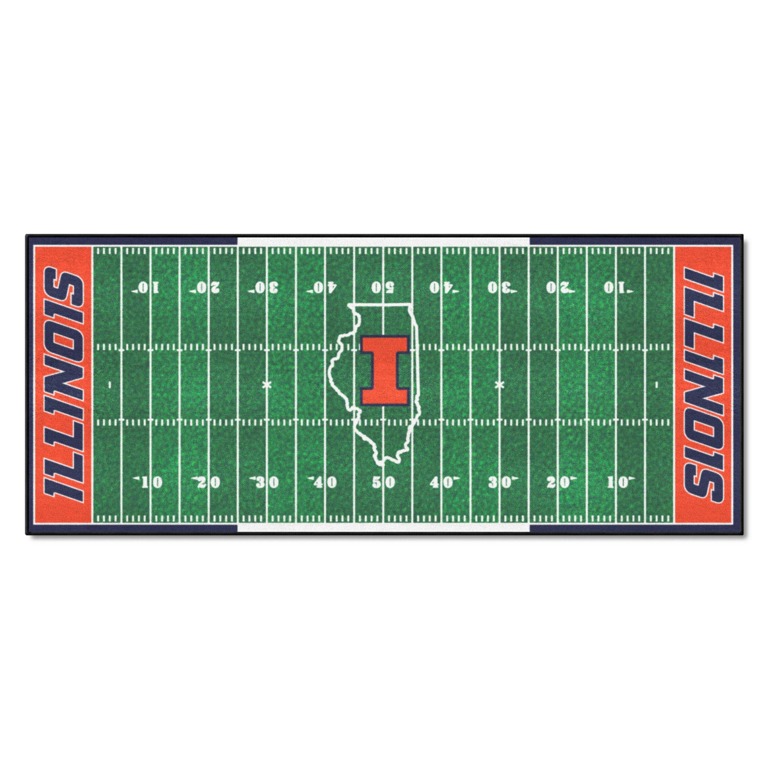 Illinois Illini Field Runner Mat - 30in. x 72in.