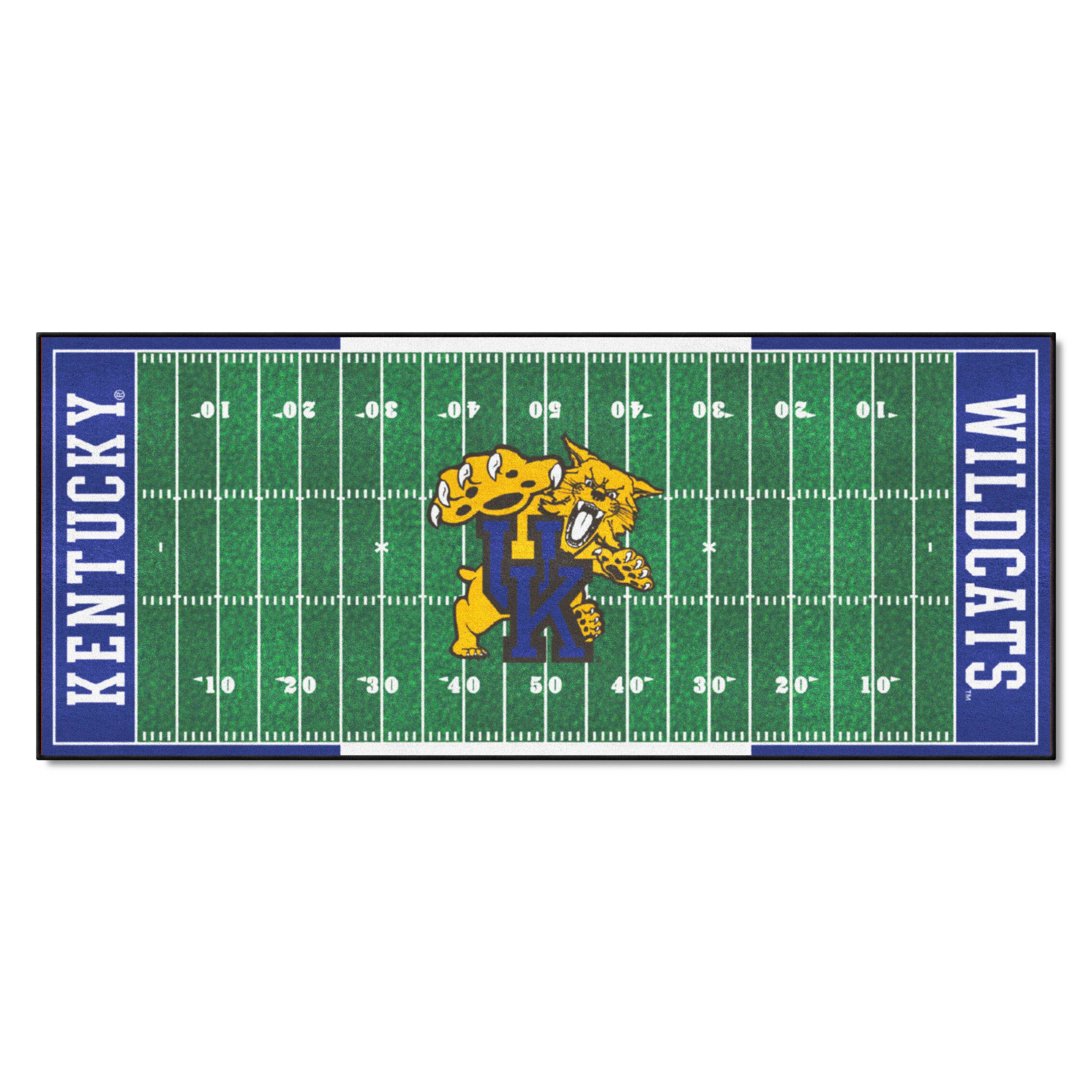 Kentucky Wildcats Field Runner Mat - 30in. x 72in., UK Logo