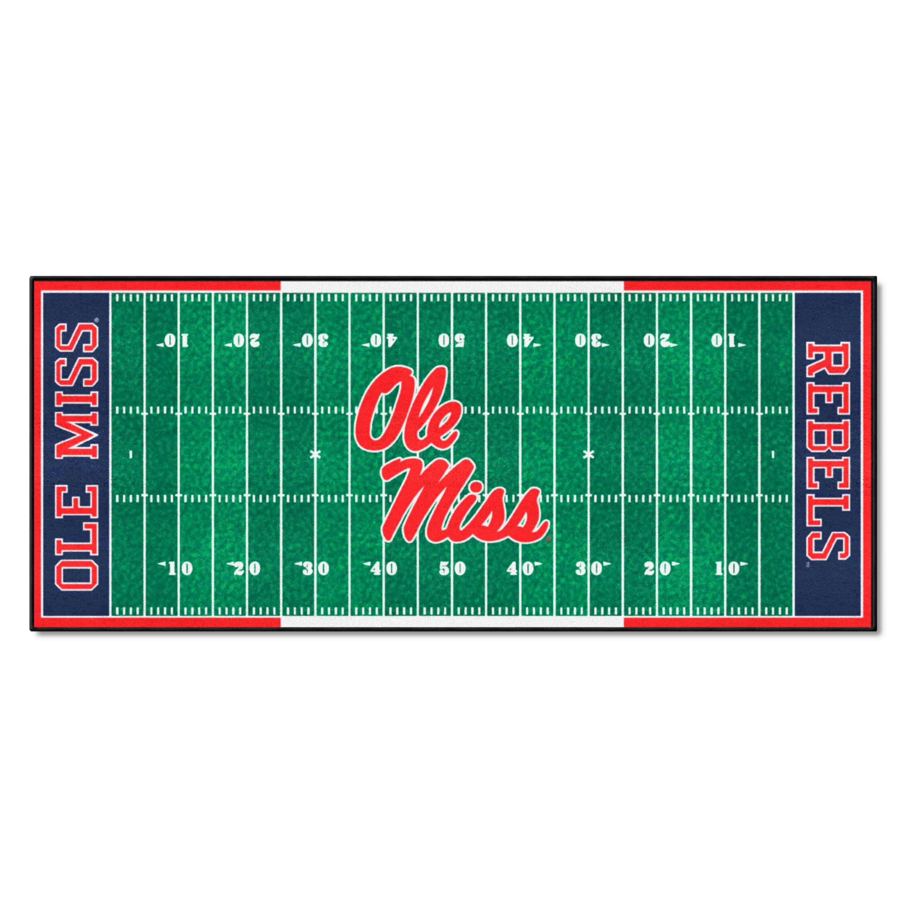 Ole Miss Rebels Field Runner Mat - 30in. x 72in. - Ole Miss