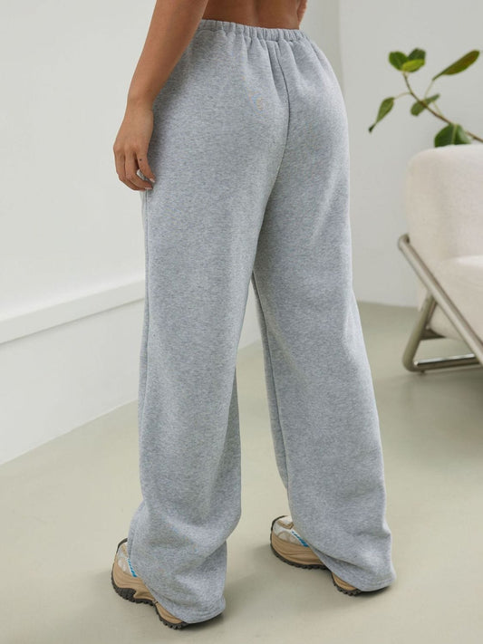 Drawstring Wide Leg Pants - Trendsi