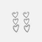 Titanium Steel Heart Earrings Trendsi