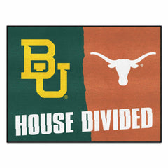 House Divided - Baylor / Texas House Divided House Divided Rug - 34 in. x 42.5 in. - House Divided - Baylor / Texas