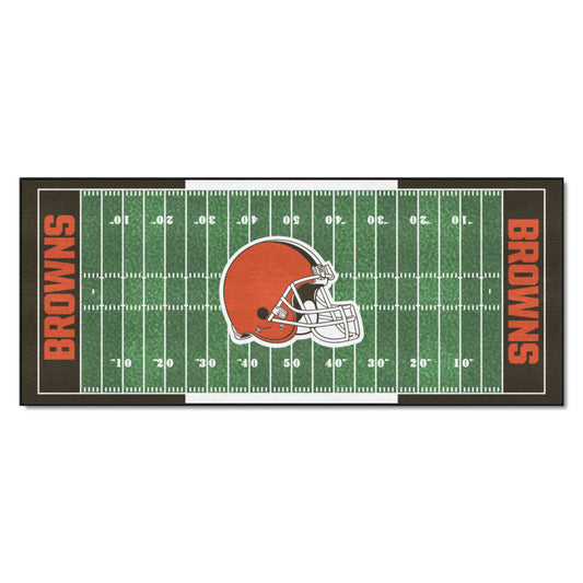 Cleveland Browns Field Runner Mat - 30in. x 72in. - Cleveland Browns