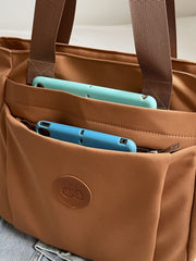 Nylon Solid Color Tote Bag - Trendsi