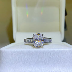 3 Carat Moissanite 925 Sterling Silver Ring Trendsi