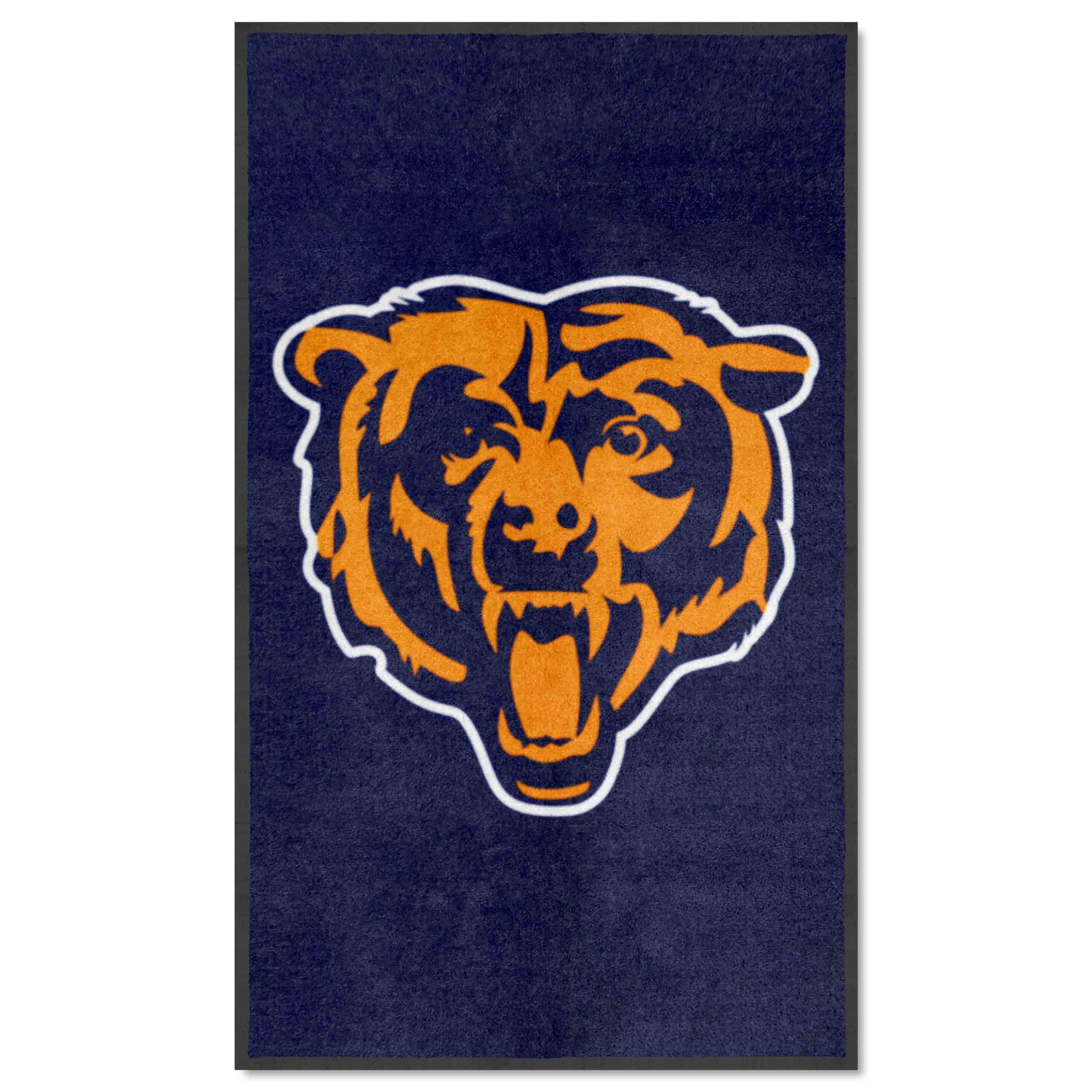 Chicago Bears 3X5 High-Traffic Mat with Durable Rubber Backing - Portrait Orientation - Chicago Bears