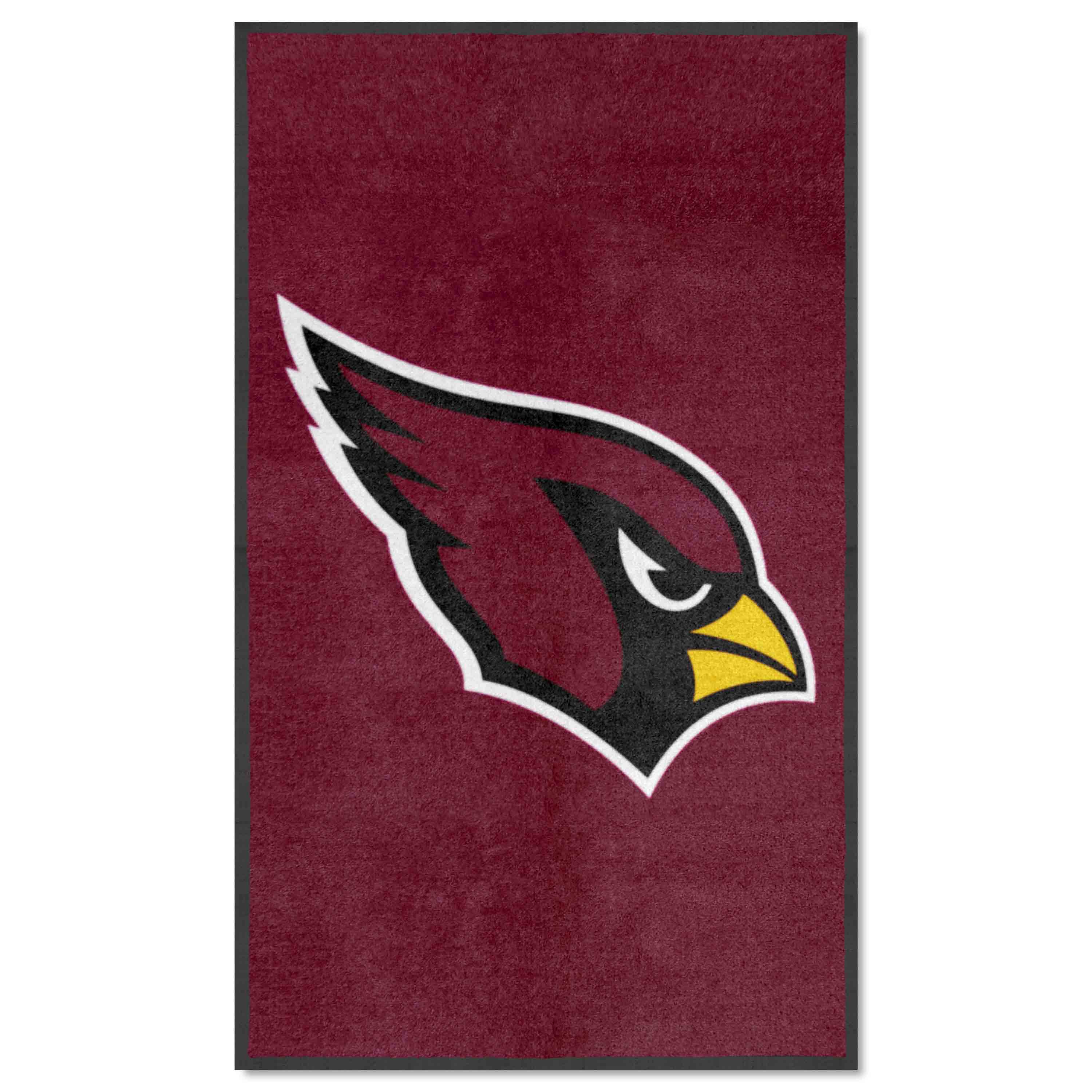 Arizona Cardinals 3X5 High-Traffic Mat with Durable Rubber Backing - Portrait Orientation