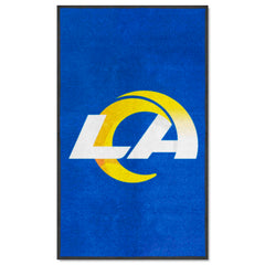 Los Angeles Rams 3X5 High-Traffic Mat with Durable Rubber Backing - Portrait Orientation