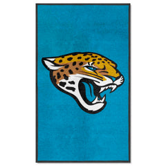 Jacksonville Jaguars 3X5 High-Traffic Mat with Durable Rubber Backing - Portrait Orientation