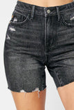 Judy Blue Full Size High Waist Tummy Control Denim Shorts - Flyclothing LLC