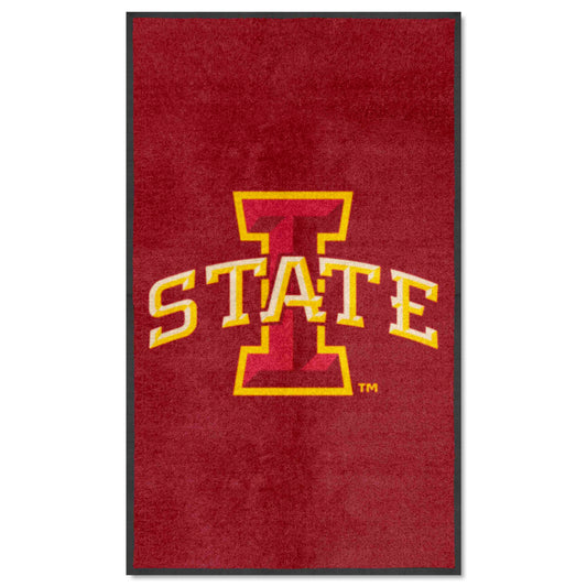 Iowa State 3X5 High-Traffic Mat with Durable Rubber Backing - Portrait Orientation