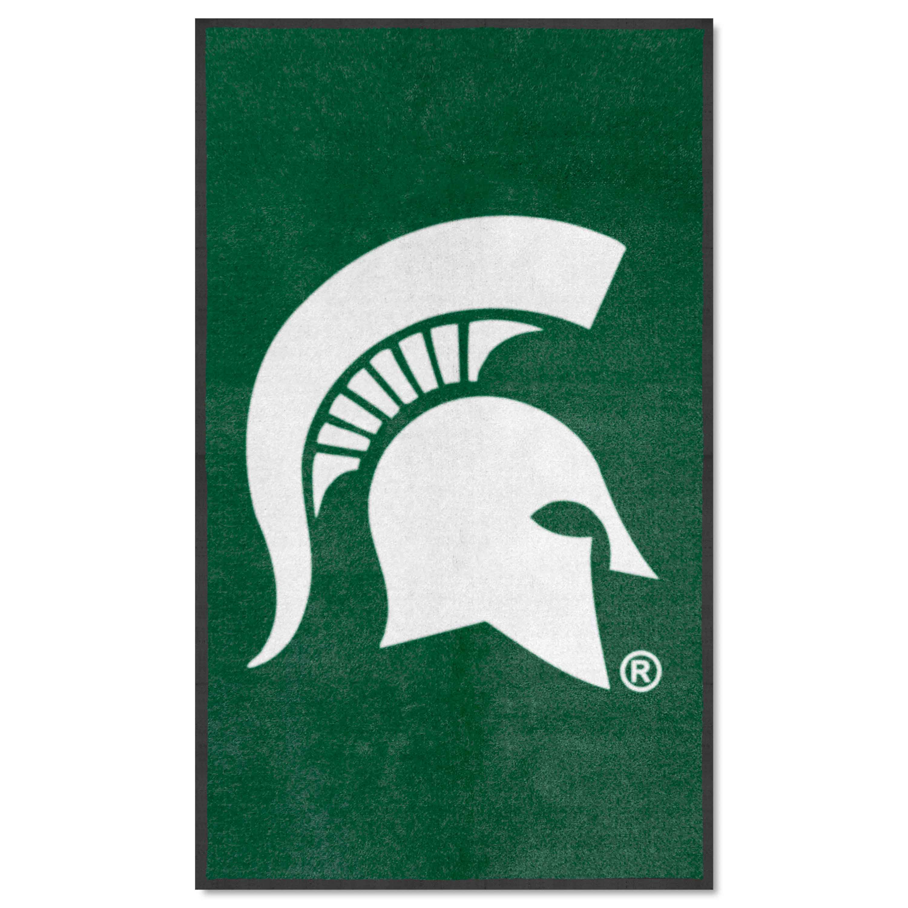 Michigan State 3X5 High-Traffic Mat with Durable Rubber Backing - Portrait Orientation