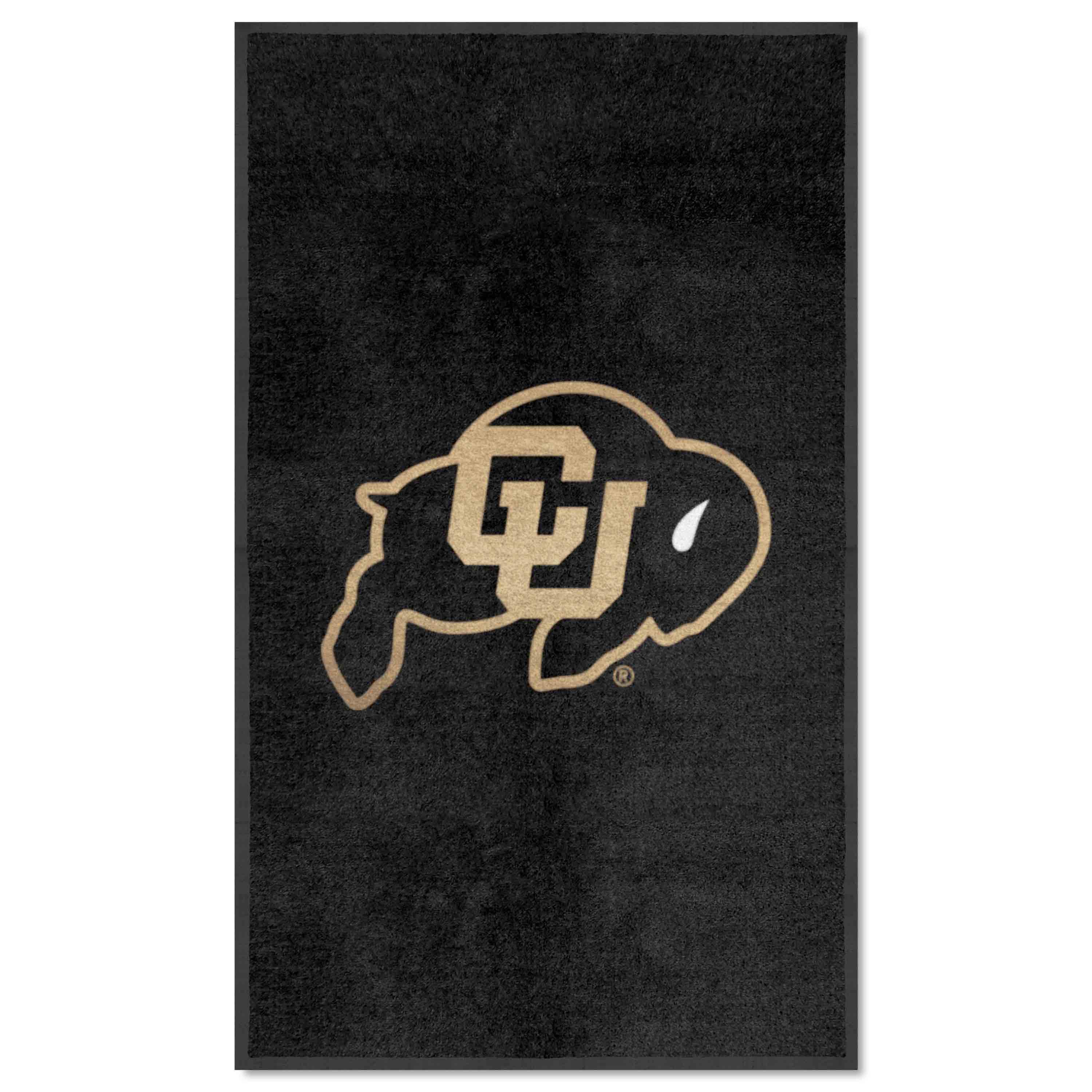 Colorado Buffaloes 3X5 High-Traffic Mat with Durable Rubber Backing - Portrait Orientation