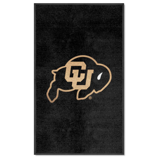 Colorado Buffaloes 3X5 High-Traffic Mat with Durable Rubber Backing - Portrait Orientation - Colorado