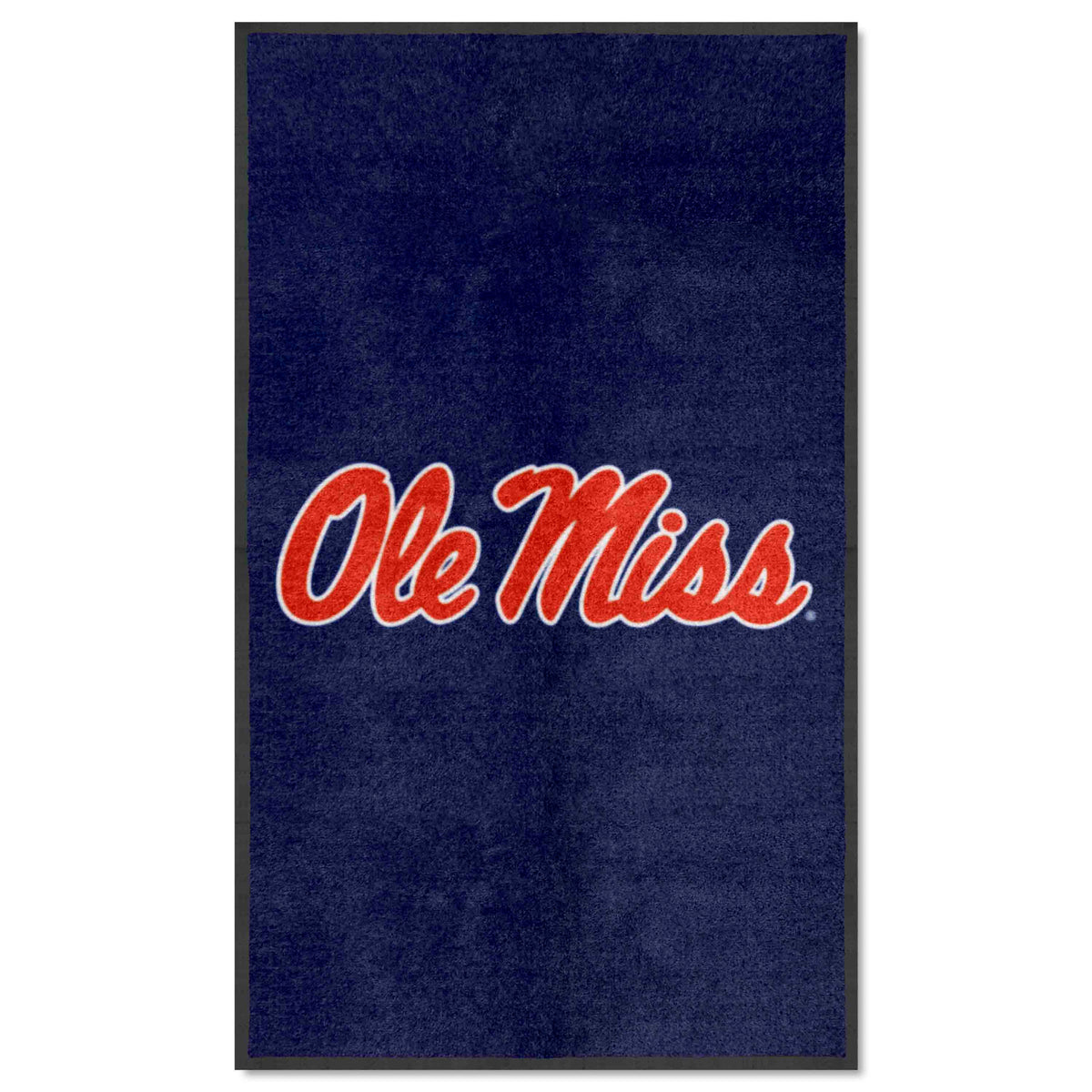 Ole Miss 3X5 High-Traffic Mat with Durable Rubber Backing - Portrait Orientation