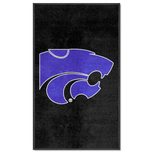 Kansas State 3X5 High-Traffic Mat with Durable Rubber Backing - Portrait Orientation