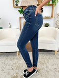 Judy Blue Full Size Classic Handsand Skinny Jeans - Trendsi