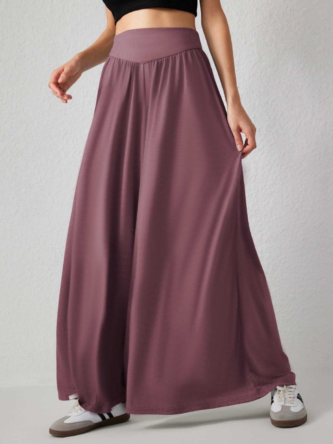 High Waist Wide Leg Pants Trendsi