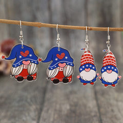 2 Pair Acrylic Gnome Earrings - Trendsi