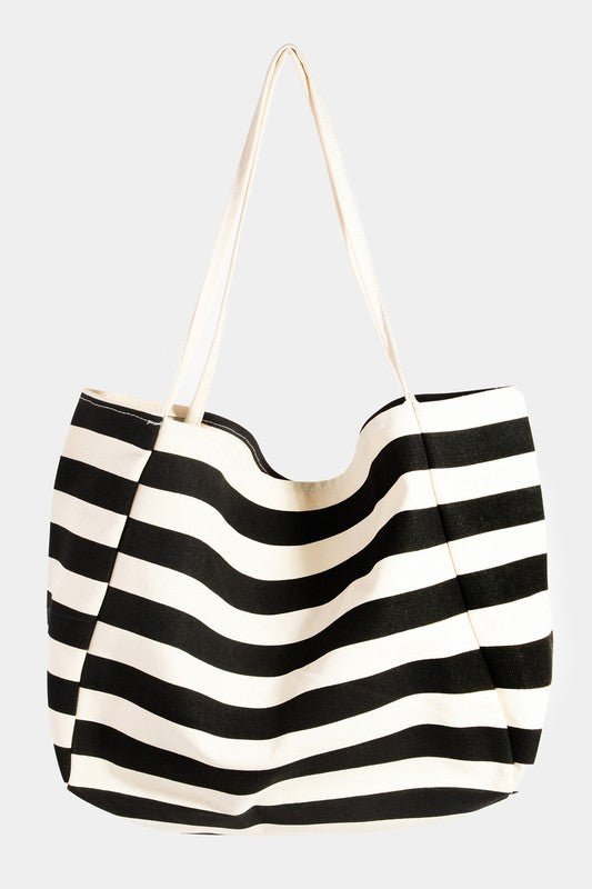 Bolso de mano Fame Stripe con contraste