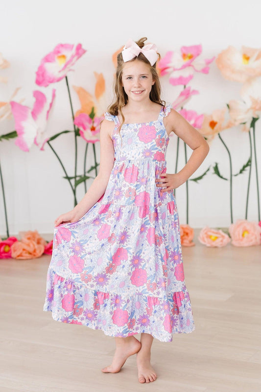 Sweet Springtime Ruffle Maxi Dress