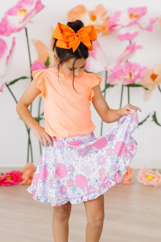 Sweet Springtime Ruffle Twirl Skort - Mila & Rose ®